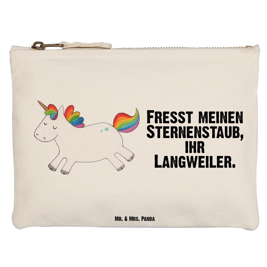 Schminktasche Einhorn Happy Schminktasche, Kosmetiktasche, Kosmetikbeutel, Stiftemäppchen, Etui, Federmappe, Makeup, XXL, Schminketui, Kosmetiketui, Schlamperetui, Einhorn, Einhörner, Einhorn Deko, Pegasus, Unicorn, glücklich, fröhlich, Spaß, Freude, Lebensfreude, witzig, spannend, Lächeln, Lachen