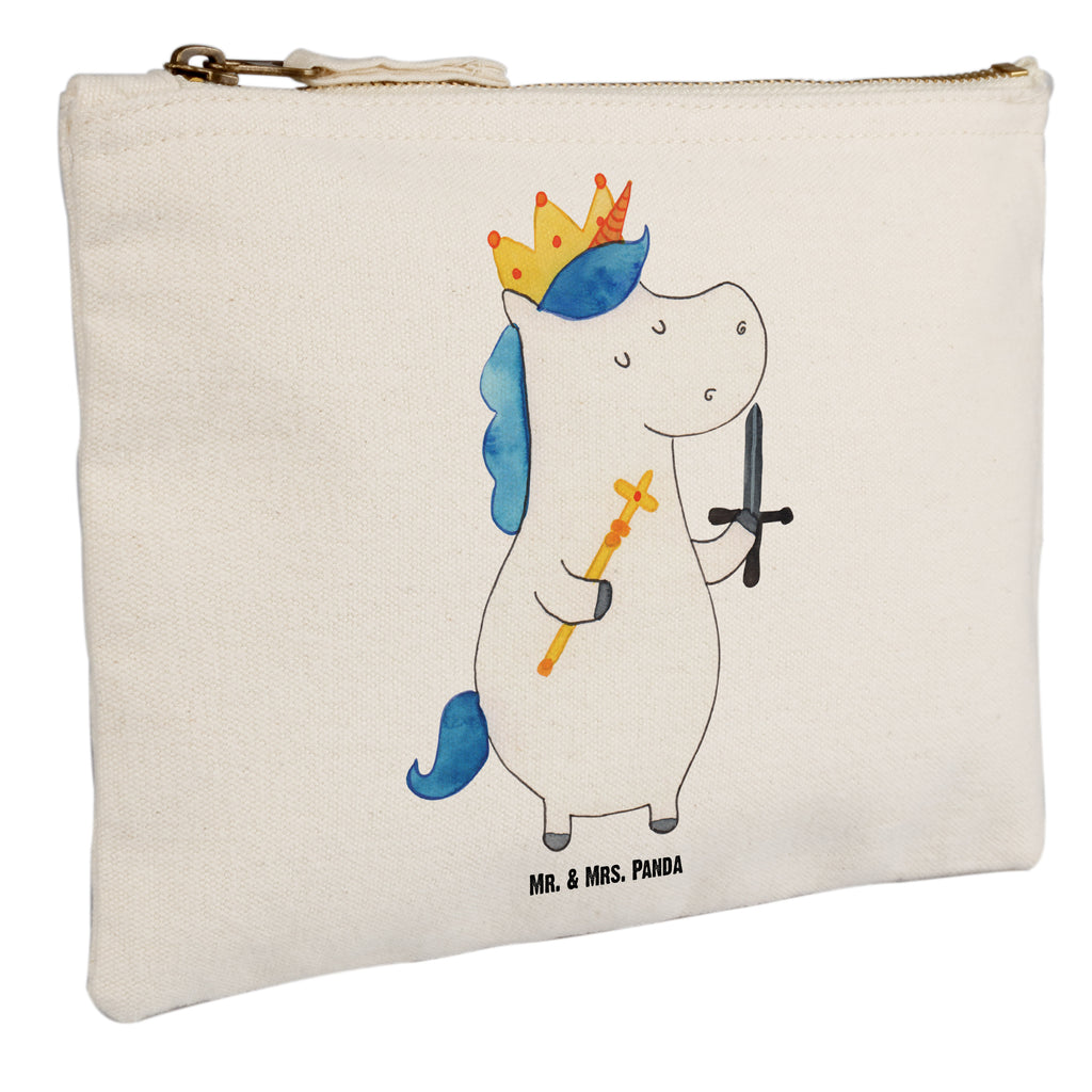 Schminktasche Einhorn König mit Schwert Schminktasche, Kosmetiktasche, Kosmetikbeutel, Stiftemäppchen, Etui, Federmappe, Makeup, XXL, Schminketui, Kosmetiketui, Schlamperetui, Einhorn, Einhörner, Einhorn Deko, Pegasus, Unicorn, König, Ritter, Mittelalter