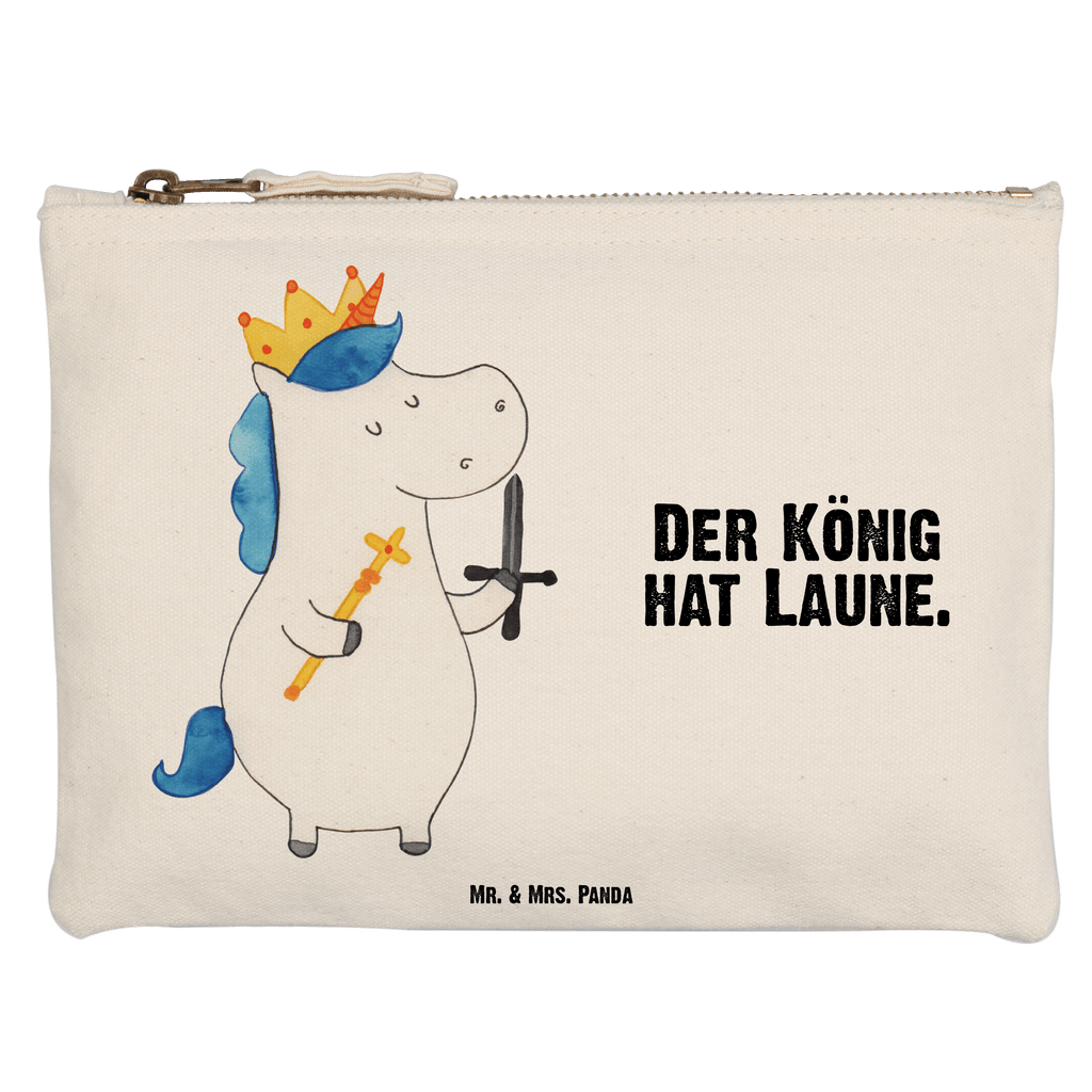 Schminktasche Einhorn König mit Schwert Schminktasche, Kosmetiktasche, Kosmetikbeutel, Stiftemäppchen, Etui, Federmappe, Makeup, XXL, Schminketui, Kosmetiketui, Schlamperetui, Einhorn, Einhörner, Einhorn Deko, Pegasus, Unicorn, König, Ritter, Mittelalter