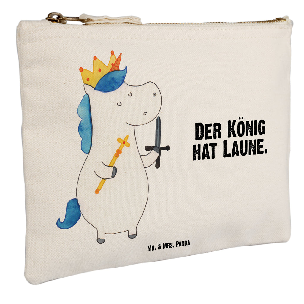 Schminktasche Einhorn König mit Schwert Schminktasche, Kosmetiktasche, Kosmetikbeutel, Stiftemäppchen, Etui, Federmappe, Makeup, XXL, Schminketui, Kosmetiketui, Schlamperetui, Einhorn, Einhörner, Einhorn Deko, Pegasus, Unicorn, König, Ritter, Mittelalter