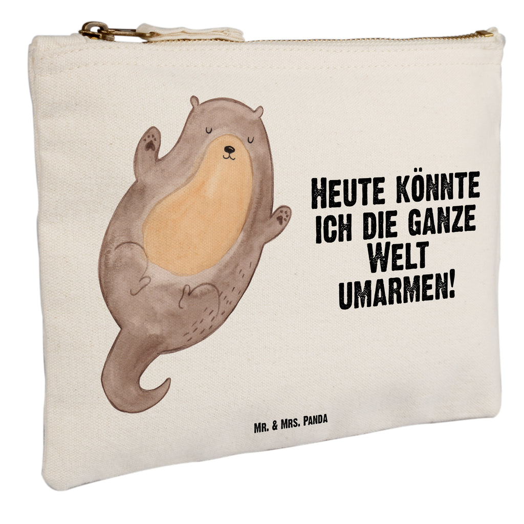 Schminktasche Otter Umarmen Schminktasche, Kosmetiktasche, Kosmetikbeutel, Stiftemäppchen, Etui, Federmappe, Makeup, XXL, Schminketui, Kosmetiketui, Schlamperetui, Otter, Fischotter, Seeotter, Otter Seeotter See Otter