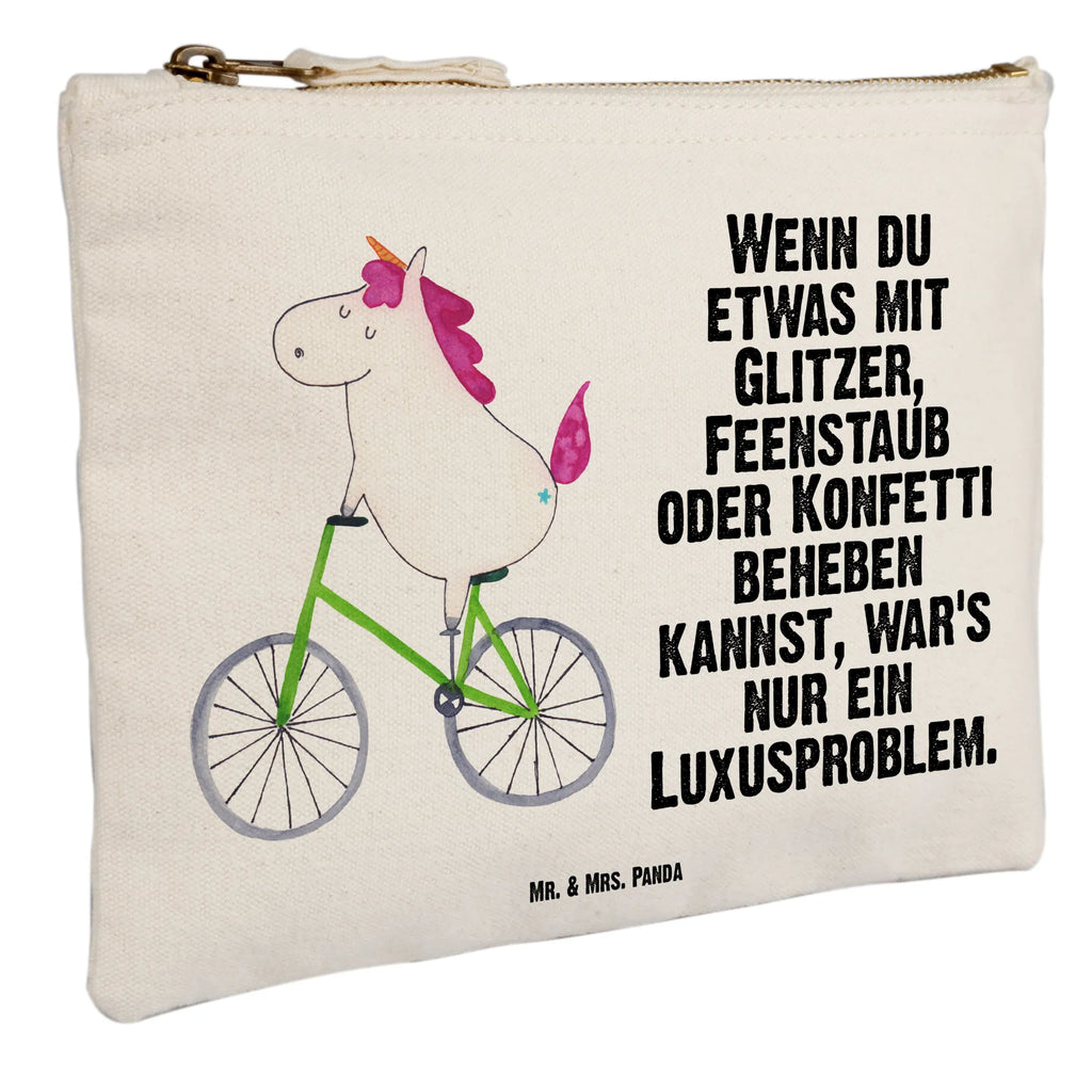 Schminktasche Einhorn Radfahrer Schminktasche, Kosmetiktasche, Kosmetikbeutel, Stiftemäppchen, Etui, Federmappe, Makeup, XXL, Schminketui, Kosmetiketui, Schlamperetui, Einhorn, Einhörner, Einhorn Deko, Pegasus, Unicorn, Radfahren, Radfahrer, Rad, Bike, Feenstaub, Konfetti, Luxusproblem, Kummer, Liebeskummer