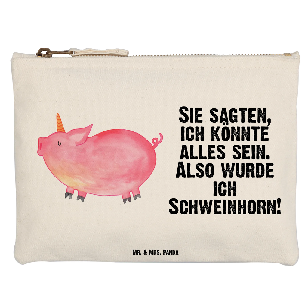 Schminktasche Einhorn Schweinhorn Schminktasche, Kosmetiktasche, Kosmetikbeutel, Stiftemäppchen, Etui, Federmappe, Makeup, XXL, Schminketui, Kosmetiketui, Schlamperetui, Einhorn, Einhörner, Einhorn Deko, Pegasus, Unicorn, Party, Spaß, Schwein, Schweinhorn, Bauer, witzig. lustig, Spruch, geschenk, Pig, Piggy, funny, english, englisch