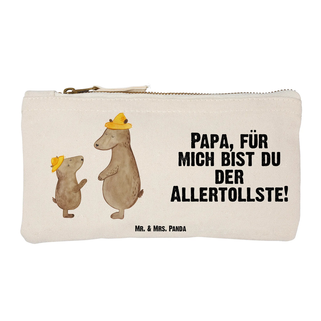 Schminktasche Bären mit Hut Schminktasche, Kosmetiktasche, Kosmetikbeutel, Stiftemäppchen, Etui, Federmappe, Makeup, XXL, Schminketui, Kosmetiketui, Schlamperetui, Familie, Vatertag, Muttertag, Bruder, Schwester, Mama, Papa, Oma, Opa, Bär, Bären, Vater, Papi, Paps, Dad, Daddy, Lieblingsmensch, Sohn, Söhne, Kind, Kinder, Vater-Sohn, Family, Vorbild