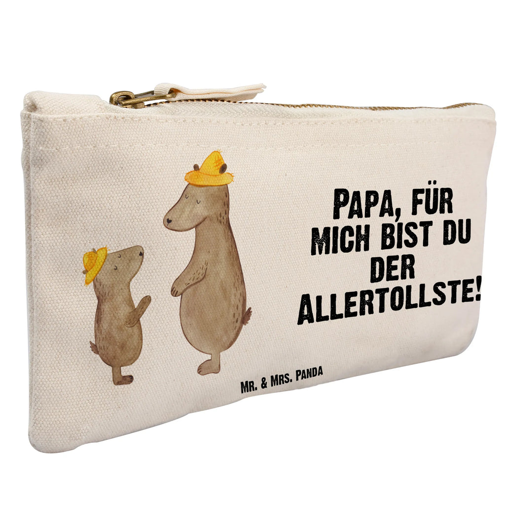 Schminktasche Bären mit Hut Schminktasche, Kosmetiktasche, Kosmetikbeutel, Stiftemäppchen, Etui, Federmappe, Makeup, XXL, Schminketui, Kosmetiketui, Schlamperetui, Familie, Vatertag, Muttertag, Bruder, Schwester, Mama, Papa, Oma, Opa, Bär, Bären, Vater, Papi, Paps, Dad, Daddy, Lieblingsmensch, Sohn, Söhne, Kind, Kinder, Vater-Sohn, Family, Vorbild