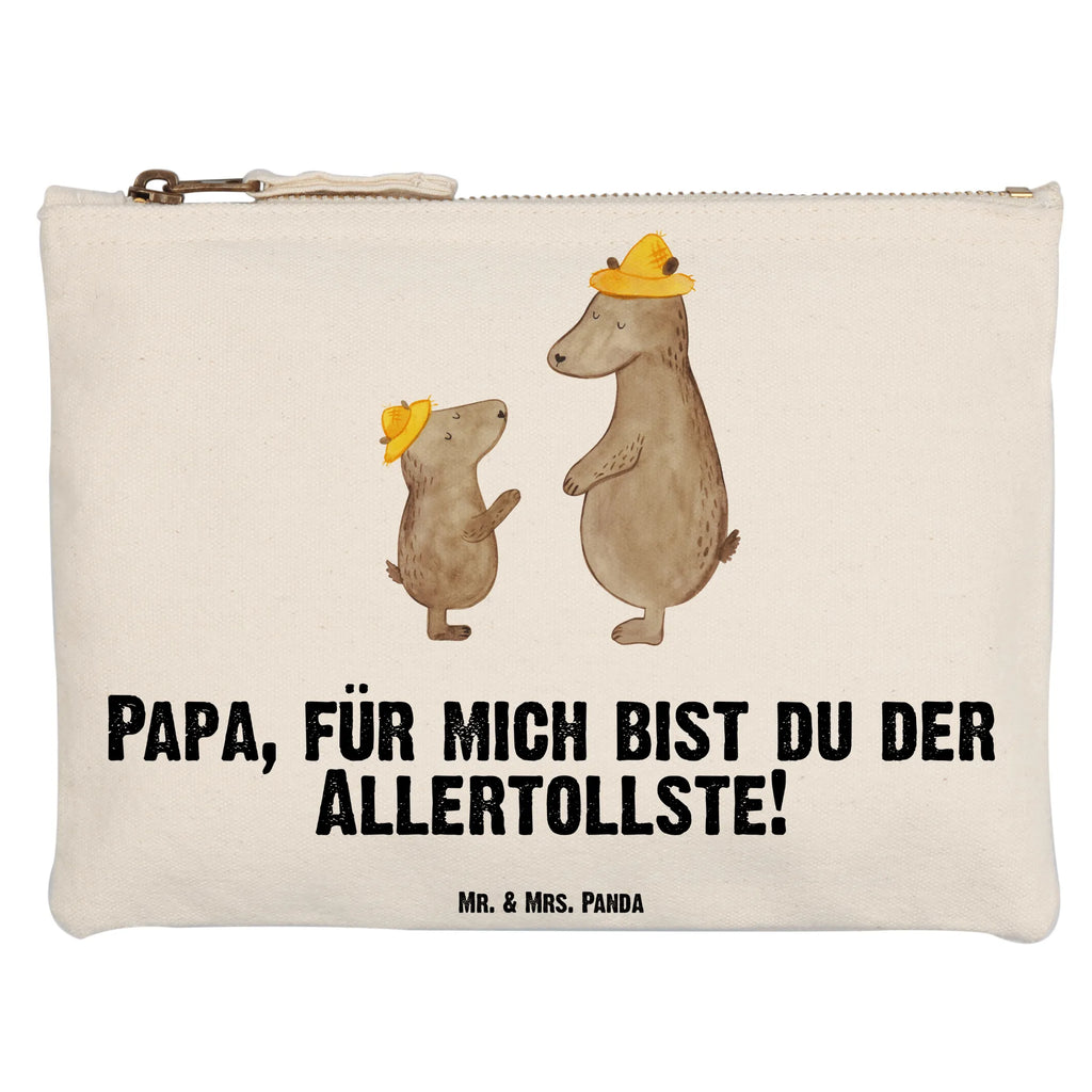 Schminktasche Bären mit Hut Schminktasche, Kosmetiktasche, Kosmetikbeutel, Stiftemäppchen, Etui, Federmappe, Makeup, XXL, Schminketui, Kosmetiketui, Schlamperetui, Familie, Vatertag, Muttertag, Bruder, Schwester, Mama, Papa, Oma, Opa, Bär, Bären, Vater, Papi, Paps, Dad, Daddy, Lieblingsmensch, Sohn, Söhne, Kind, Kinder, Vater-Sohn, Family, Vorbild