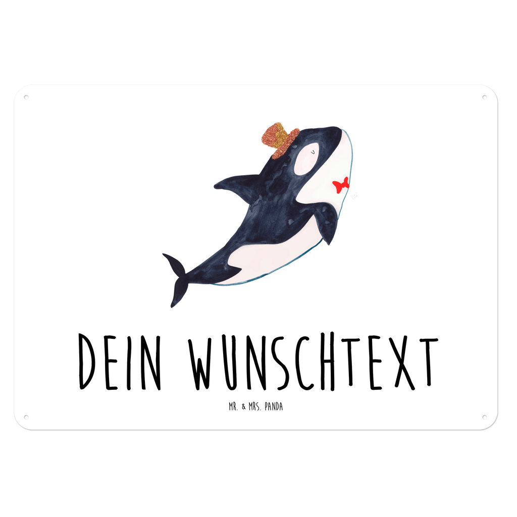 Personalisiertes Blechschild Orca Zylinder Blechschild, Metallschild, Geschenk Schild, Schild, Magnet-Metall-Schild, Deko Schild, Wandschild, Wand-Dekoration, Türschild, Meerestiere, Meer, Urlaub, Narwal, Glitter, Konfetti, Glitzer, Geburtstag, Feier, Fete, Fest, Glückwunsch, Orca