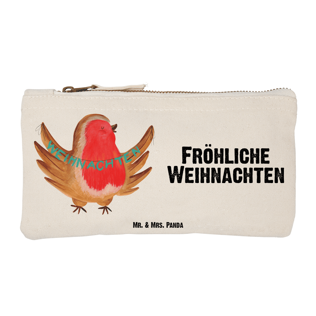 Schminktasche Rotkehlchen Weihnachten Schminktasche, Kosmetiktasche, Kosmetikbeutel, Stiftemäppchen, Etui, Federmappe, Makeup, XXL, Schminketui, Kosmetiketui, Schlamperetui, Winter, Weihnachten, Weihnachtsdeko, Nikolaus, Advent, Heiligabend, Wintermotiv, Frohe Weihnachten, Weihnachtsmotiv, Weihnachtsgruß, Vogel, xmas