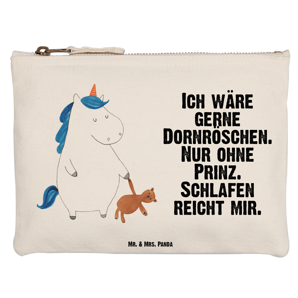 Schminktasche Einhorn Teddy Schminktasche, Kosmetiktasche, Kosmetikbeutel, Stiftemäppchen, Etui, Federmappe, Makeup, XXL, Schminketui, Kosmetiketui, Schlamperetui, Einhorn, Einhörner, Einhorn Deko, Pegasus, Unicorn, schlafen, gute Nacht, Single, Bett, Träumen, Freundin, Singleleben