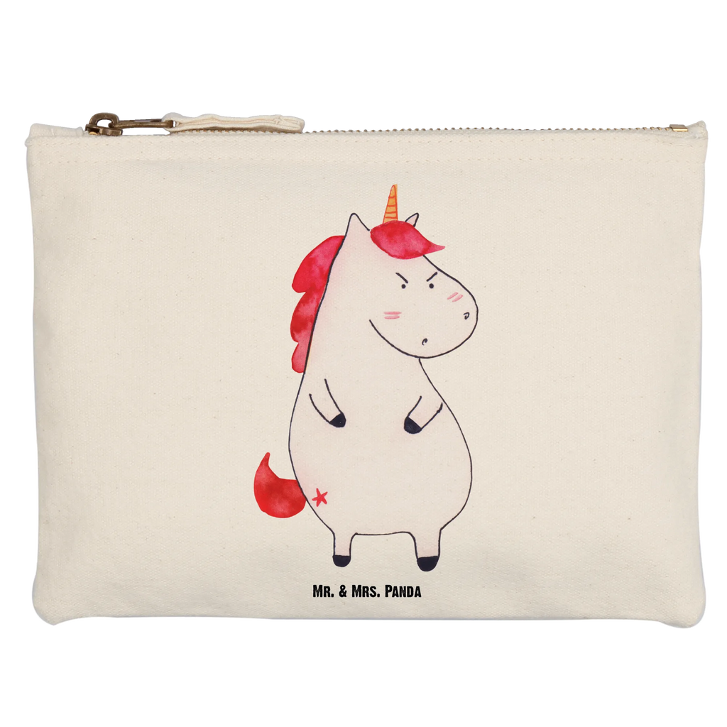 Schminktasche Einhorn Wut Schminktasche, Kosmetiktasche, Kosmetikbeutel, Stiftemäppchen, Etui, Federmappe, Makeup, XXL, Schminketui, Kosmetiketui, Schlamperetui, Einhorn, Einhörner, Einhorn Deko, Pegasus, Unicorn, Realität, Ansage, lustlos, nein, Büro, Arbeit, wütend, dumme Fragen, lustig, Spaß, Geschenk