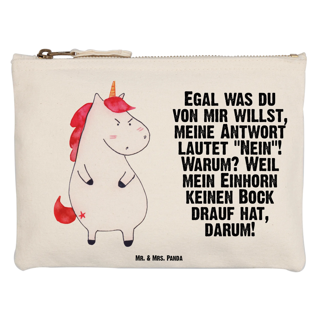 Schminktasche Einhorn Wut Schminktasche, Kosmetiktasche, Kosmetikbeutel, Stiftemäppchen, Etui, Federmappe, Makeup, XXL, Schminketui, Kosmetiketui, Schlamperetui, Einhorn, Einhörner, Einhorn Deko, Pegasus, Unicorn, Realität, Ansage, lustlos, nein, Büro, Arbeit, wütend, dumme Fragen, lustig, Spaß, Geschenk