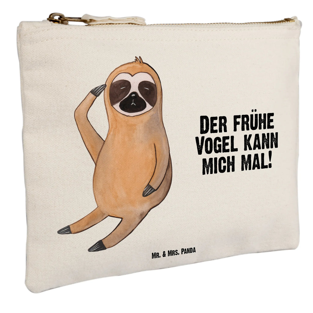 Schminktasche Faultier Vogel Schminktasche, Kosmetiktasche, Kosmetikbeutel, Stiftemäppchen, Etui, Federmappe, Makeup, XXL, Schminketui, Kosmetiketui, Schlamperetui, Faultier, Faultier Geschenk, Faultier Deko, Faultiere, faul, Lieblingstier, Spinner, früher Vogel, der frühe Vogel, Frühaufsteher, Morgenmuffel, Vogel, Faultierwelt