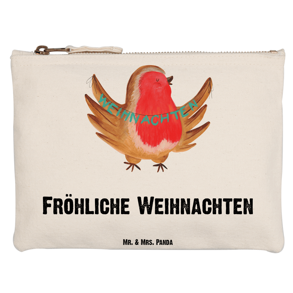 Schminktasche Rotkehlchen Weihnachten Schminktasche, Kosmetiktasche, Kosmetikbeutel, Stiftemäppchen, Etui, Federmappe, Makeup, XXL, Schminketui, Kosmetiketui, Schlamperetui, Winter, Weihnachten, Weihnachtsdeko, Nikolaus, Advent, Heiligabend, Wintermotiv, Frohe Weihnachten, Weihnachtsmotiv, Weihnachtsgruß, Vogel, xmas