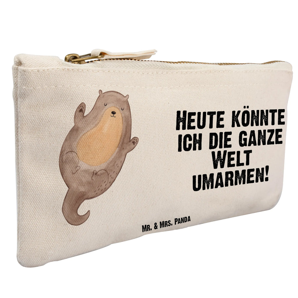 Schminktasche Otter Umarmen Schminktasche, Kosmetiktasche, Kosmetikbeutel, Stiftemäppchen, Etui, Federmappe, Makeup, XXL, Schminketui, Kosmetiketui, Schlamperetui, Otter, Fischotter, Seeotter, Otter Seeotter See Otter