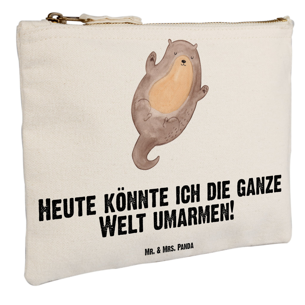 Schminktasche Otter Umarmen Schminktasche, Kosmetiktasche, Kosmetikbeutel, Stiftemäppchen, Etui, Federmappe, Makeup, XXL, Schminketui, Kosmetiketui, Schlamperetui, Otter, Fischotter, Seeotter, Otter Seeotter See Otter