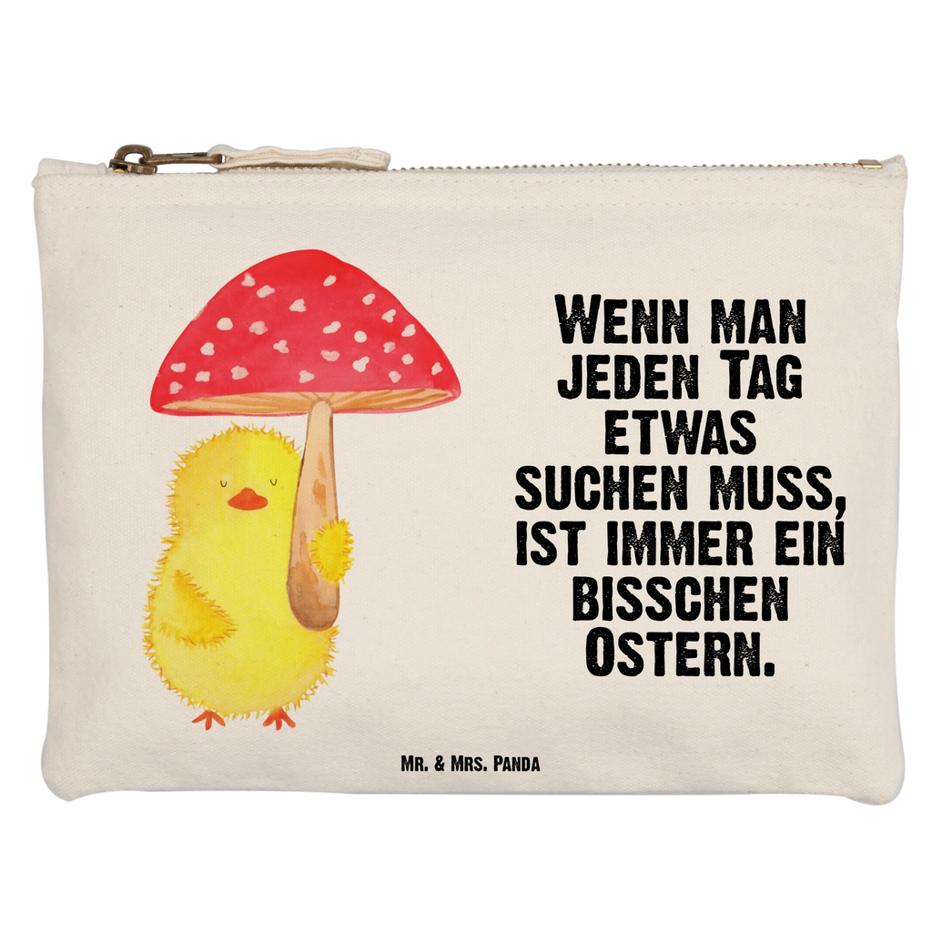 Schminktasche Küken Fliegenpilz Schminktasche, Kosmetiktasche, Kosmetikbeutel, Stiftemäppchen, Etui, Federmappe, Makeup, XXL, Schminketui, Kosmetiketui, Schlamperetui, Ostern, Osterhase, Ostergeschenke, Osternest, Osterdeko, Geschenke zu Ostern, Ostern Geschenk, Ostergeschenke Kinder, Ostern Kinder, Küken, Fliegenpilz, Glückspilz, Frohe Ostern, Ostergrüße