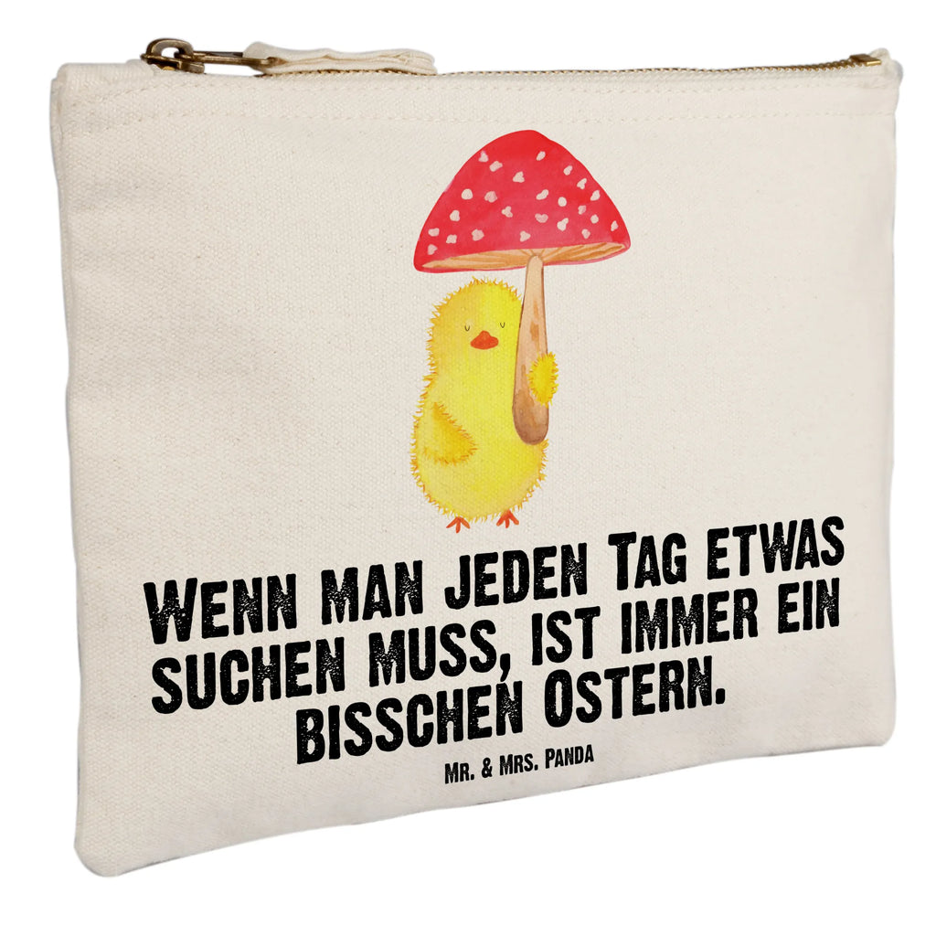 Schminktasche Küken Fliegenpilz Schminktasche, Kosmetiktasche, Kosmetikbeutel, Stiftemäppchen, Etui, Federmappe, Makeup, XXL, Schminketui, Kosmetiketui, Schlamperetui, Ostern, Osterhase, Ostergeschenke, Osternest, Osterdeko, Geschenke zu Ostern, Ostern Geschenk, Ostergeschenke Kinder, Ostern Kinder, Küken, Fliegenpilz, Glückspilz, Frohe Ostern, Ostergrüße