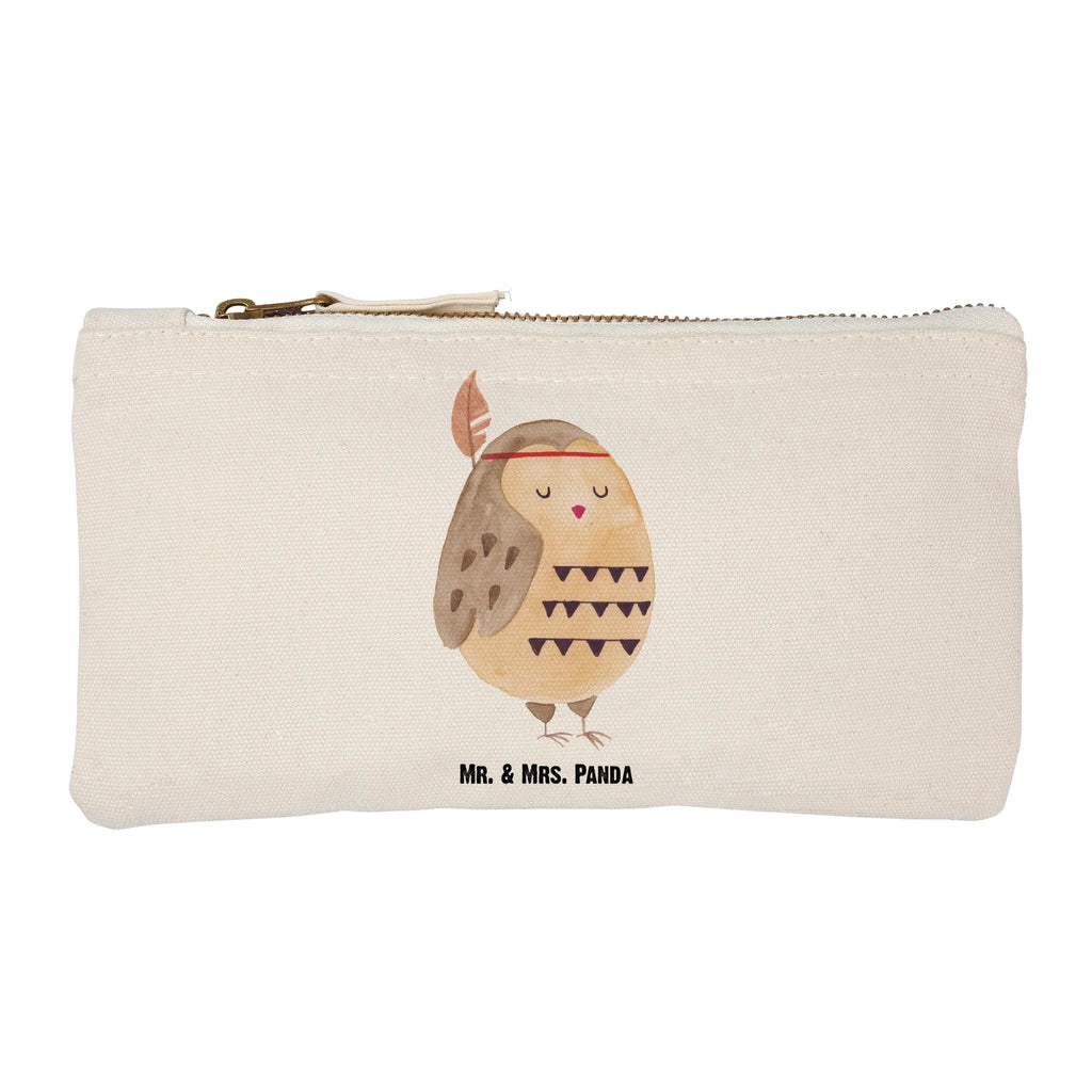 Schminktasche Eule Federschmuck Schminktasche, Kosmetiktasche, Kosmetikbeutel, Stiftemäppchen, Etui, Federmappe, Makeup, XXL, Schminketui, Kosmetiketui, Schlamperetui, Eule, Eule Deko, Owl, Das Leben ist ein Abenteuer, Reisespruch, Federschmuck, Dekoration