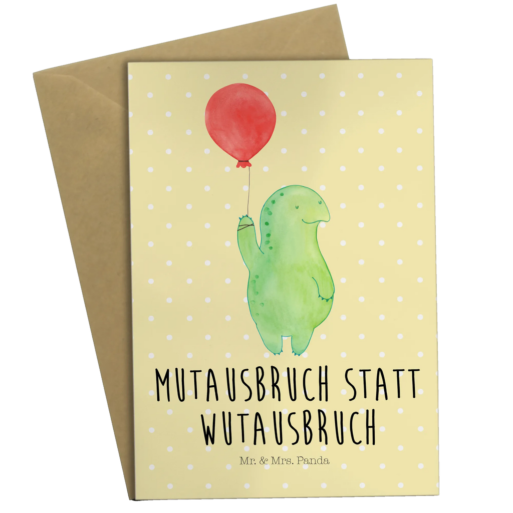 Grußkarte Schildkröte Luftballon Grußkarte, Klappkarte, Einladungskarte, Glückwunschkarte, Hochzeitskarte, Geburtstagskarte, Karte, Ansichtskarten, Schildkröte, Schildkröten, Mutausbruch, Motivation, Motivationsspruch