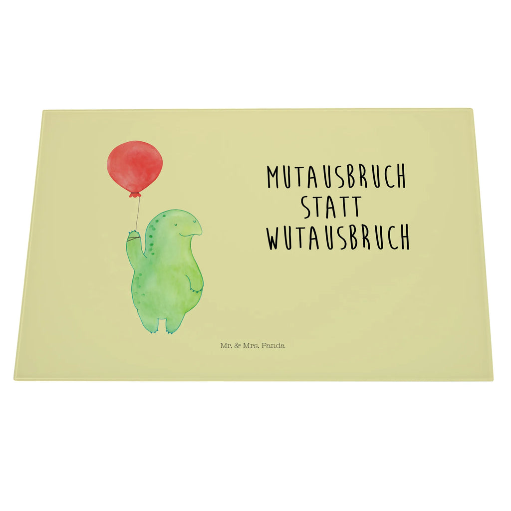 Glasschneidebrett Schildkröte Luftballon Glasschneidebrett, Schneidebrett, Schildkröte, Schildkröten, Mutausbruch, Motivation, Motivationsspruch