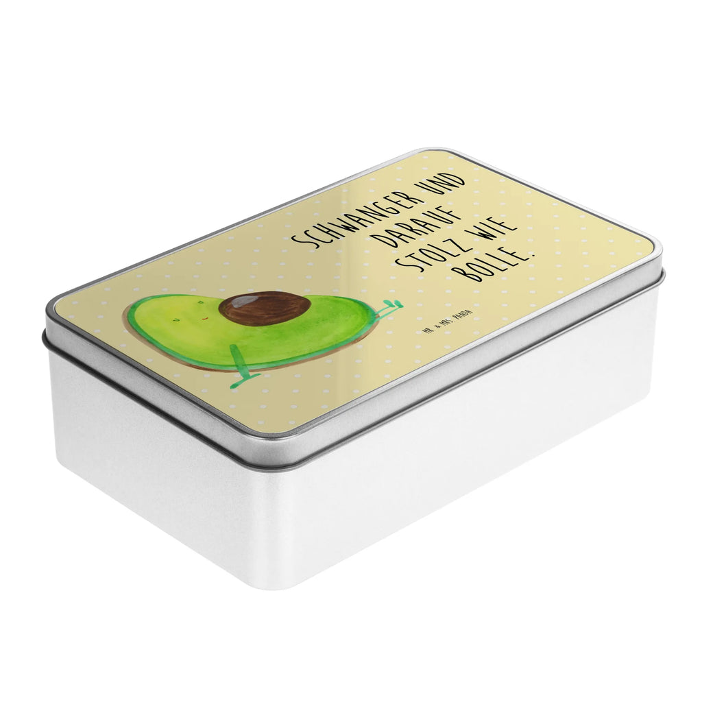 Metalldose rechteckig Avocado Schwangerschaft Blechdose, Metalldose, Blechbox, Container, Keksdose, Vorratsdose, Vorratsbox, Döschen, Versperbox, Vesperdose, Aufbewahrungsdose, Aufbewahrungsbox, Aluminiumdose, Dose, Avocado, Veggie, Vegan, Gesund, schwanger, Schwangerschaft, Babyparty, Babyshower