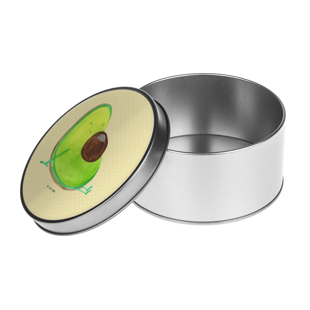 Blechdose rund Avocado Schwangerschaft Metalldose, Keksdose, Dose, Vorratsdose, Geschenkbox, Lunchbox, Aufbewahrungsbox, Vorratsdosen, Metallkiste, Metallbox, Metallboxen, Aufbewahrungskiste, Geschenkkiste, Blechdosen mit Deckel, Metallkiste mit Deckel, Vorratsdosen mit Deckel, Metall Dose, Avocado, Veggie, Vegan, Gesund, schwanger, Schwangerschaft, Babyparty, Babyshower