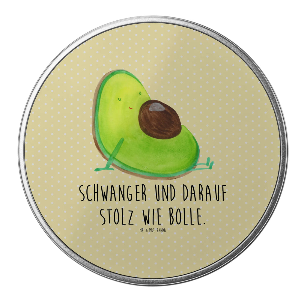 Blechdose rund Avocado Schwangerschaft Metalldose, Keksdose, Dose, Vorratsdose, Geschenkbox, Lunchbox, Aufbewahrungsbox, Vorratsdosen, Metallkiste, Metallbox, Metallboxen, Aufbewahrungskiste, Geschenkkiste, Blechdosen mit Deckel, Metallkiste mit Deckel, Vorratsdosen mit Deckel, Metall Dose, Avocado, Veggie, Vegan, Gesund, schwanger, Schwangerschaft, Babyparty, Babyshower