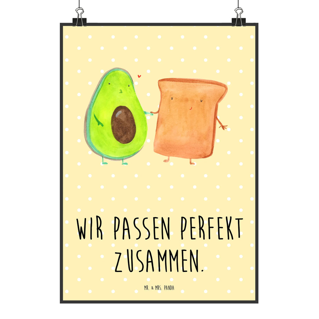 Poster Avocado Toast Poster, Wandposter, Bild, Wanddeko, Küchenposter, Kinderposter, Wanddeko Bild, Raumdekoration, Wanddekoration, Handgemaltes Poster, Mr. & Mrs. Panda Poster, Designposter, Kunstdruck, Posterdruck, Avocado, Veggie, Vegan, Gesund, Toast, Toastbrot, Liebespaar, Pärchen, Freund, Freundin, Verlobt, Verlobungsparty, Hochzeit, Hochzeitsgeschenk, Jahrestag, Jahrestagsgeschenk