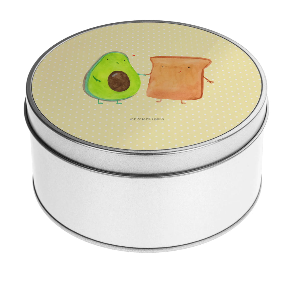 Blechdose rund Avocado Toast Metalldose, Keksdose, Dose, Vorratsdose, Geschenkbox, Lunchbox, Aufbewahrungsbox, Vorratsdosen, Metallkiste, Metallbox, Metallboxen, Aufbewahrungskiste, Geschenkkiste, Blechdosen mit Deckel, Metallkiste mit Deckel, Vorratsdosen mit Deckel, Metall Dose, Avocado, Veggie, Vegan, Gesund, Toast, Toastbrot, Liebespaar, Pärchen, Freund, Freundin, Verlobt, Verlobungsparty, Hochzeit, Hochzeitsgeschenk, Jahrestag, Jahrestagsgeschenk