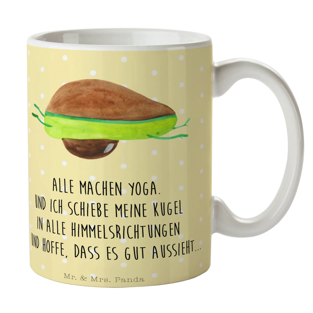 Tasse Avocado Yoga Tasse, Kaffeetasse, Teetasse, Becher, Kaffeebecher, Teebecher, Keramiktasse, Porzellantasse, Büro Tasse, Geschenk Tasse, Tasse Sprüche, Tasse Motive, Kaffeetassen, Tasse bedrucken, Designer Tasse, Cappuccino Tassen, Schöne Teetassen, Avocado, Veggie, Vegan, Gesund, Avocado Yoga Vegan