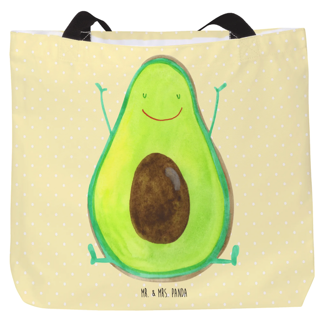 Shopper Avocado Glücklich Beutel, Einkaufstasche, Tasche, Strandtasche, Einkaufsbeutel, Shopper, Schultasche, Freizeittasche, Tragebeutel, Schulbeutel, Alltagstasche, Avocado, Veggie, Vegan, Gesund, Chaos