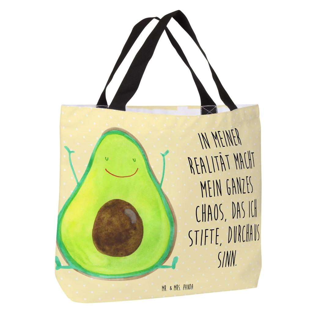 Shopper Avocado Glücklich Beutel, Einkaufstasche, Tasche, Strandtasche, Einkaufsbeutel, Shopper, Schultasche, Freizeittasche, Tragebeutel, Schulbeutel, Alltagstasche, Avocado, Veggie, Vegan, Gesund, Chaos