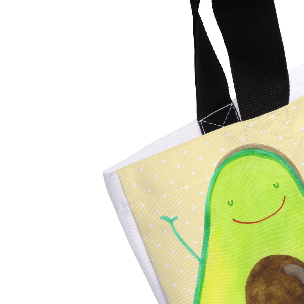 Shopper Avocado Glücklich Beutel, Einkaufstasche, Tasche, Strandtasche, Einkaufsbeutel, Shopper, Schultasche, Freizeittasche, Tragebeutel, Schulbeutel, Alltagstasche, Avocado, Veggie, Vegan, Gesund, Chaos