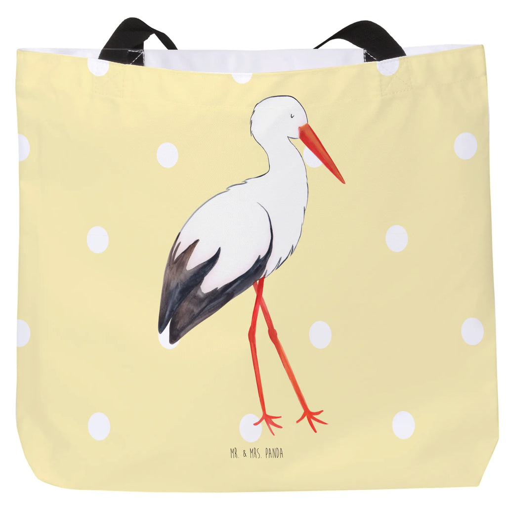 Shopper Storch Beutel, Einkaufstasche, Tasche, Strandtasche, Einkaufsbeutel, Shopper, Schultasche, Freizeittasche, Tragebeutel, Schulbeutel, Alltagstasche, Tiermotive, Gute Laune, lustige Sprüche, Tiere, Storch, Störche, Schwangerschaft, Geburt, Mutter, Mütter, Mutter werden, Schwanger, Babybauch, Baby