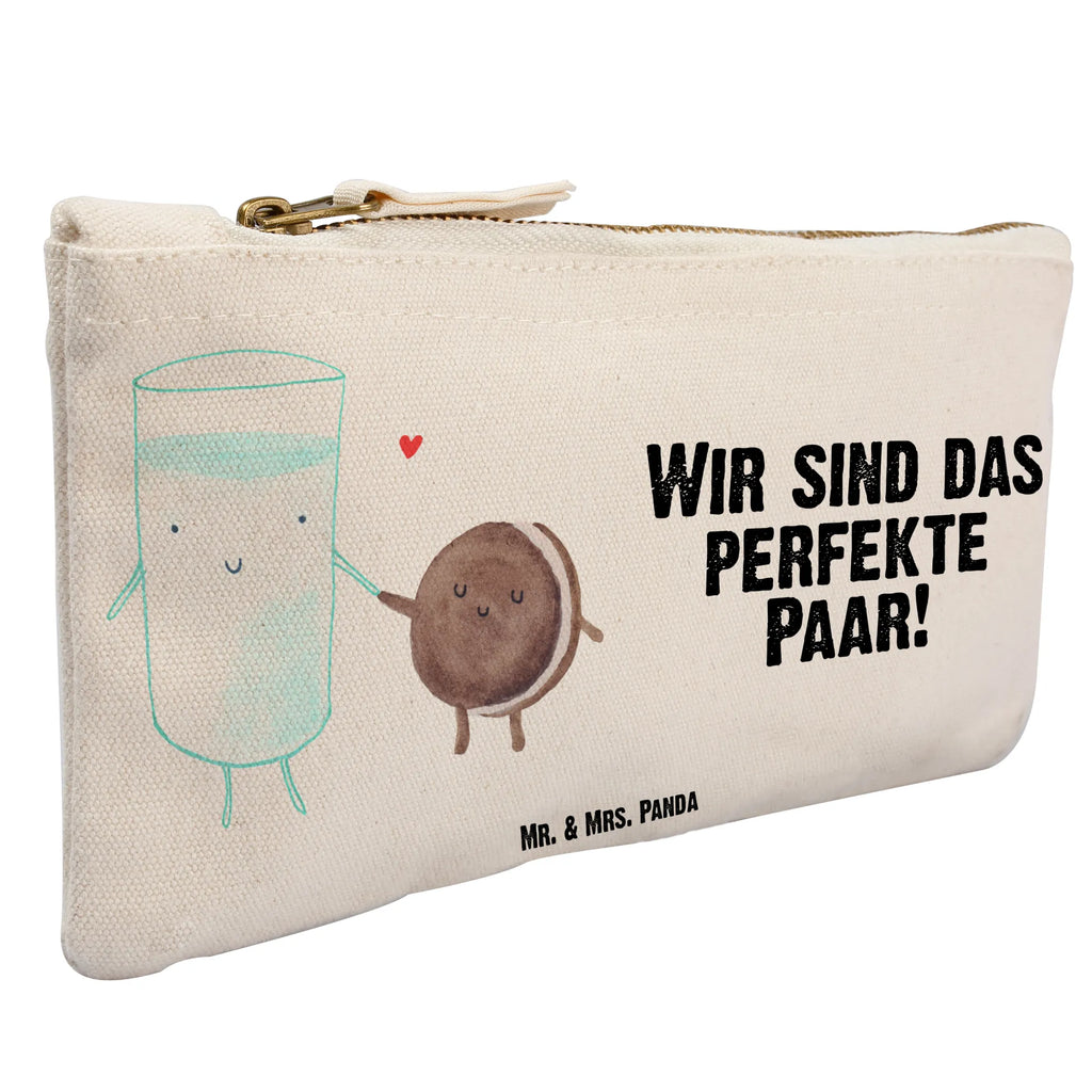 Schminktasche Milch Keks Schminktasche, Kosmetiktasche, Kosmetikbeutel, Stiftemäppchen, Etui, Federmappe, Makeup, XXL, Schminketui, Kosmetiketui, Schlamperetui, Tiermotive, Gute Laune, lustige Sprüche, Tiere, Milk, Cookie, Milch, Keks, Kekse, Kaffee, Einladung Frühstück, Motiv süß, romantisch, perfektes Paar