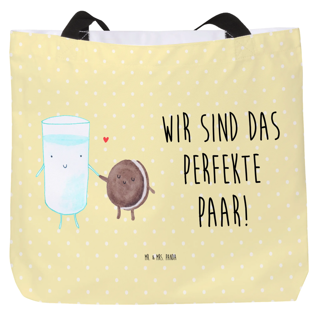 Shopper Milch Keks Beutel, Einkaufstasche, Tasche, Strandtasche, Einkaufsbeutel, Shopper, Schultasche, Freizeittasche, Tragebeutel, Schulbeutel, Alltagstasche, Tiermotive, Gute Laune, lustige Sprüche, Tiere, Milk, Cookie, Milch, Keks, Kekse, Kaffee, Einladung Frühstück, Motiv süß, romantisch, perfektes Paar