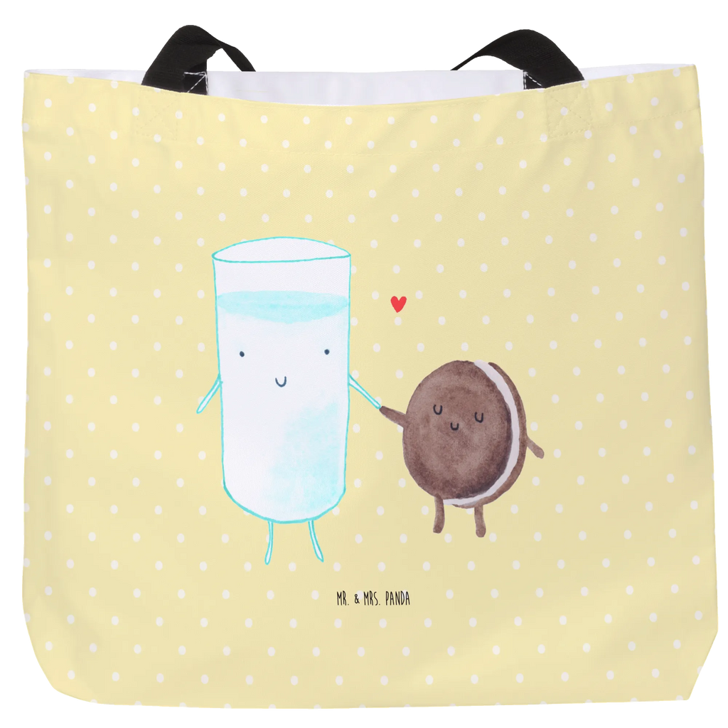 Shopper Milch Keks Beutel, Einkaufstasche, Tasche, Strandtasche, Einkaufsbeutel, Shopper, Schultasche, Freizeittasche, Tragebeutel, Schulbeutel, Alltagstasche, Tiermotive, Gute Laune, lustige Sprüche, Tiere, Milk, Cookie, Milch, Keks, Kekse, Kaffee, Einladung Frühstück, Motiv süß, romantisch, perfektes Paar