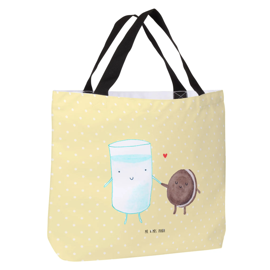 Shopper Milch Keks Beutel, Einkaufstasche, Tasche, Strandtasche, Einkaufsbeutel, Shopper, Schultasche, Freizeittasche, Tragebeutel, Schulbeutel, Alltagstasche, Tiermotive, Gute Laune, lustige Sprüche, Tiere, Milk, Cookie, Milch, Keks, Kekse, Kaffee, Einladung Frühstück, Motiv süß, romantisch, perfektes Paar