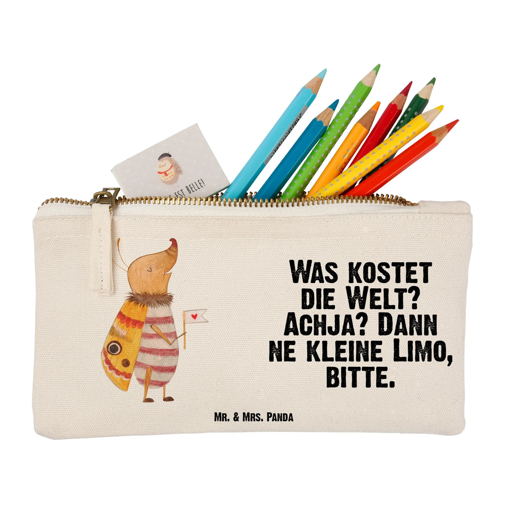 Schminktasche Nachtfalter Fähnchen Schminktasche, Kosmetiktasche, Kosmetikbeutel, Stiftemäppchen, Etui, Federmappe, Makeup, XXL, Schminketui, Kosmetiketui, Schlamperetui, Tiermotive, Gute Laune, lustige Sprüche, Tiere, Nachtfalter, Käfer, Spruch lustig, Spruch witzig, süß, niedlich, Küche Deko, Was kostet die Welt