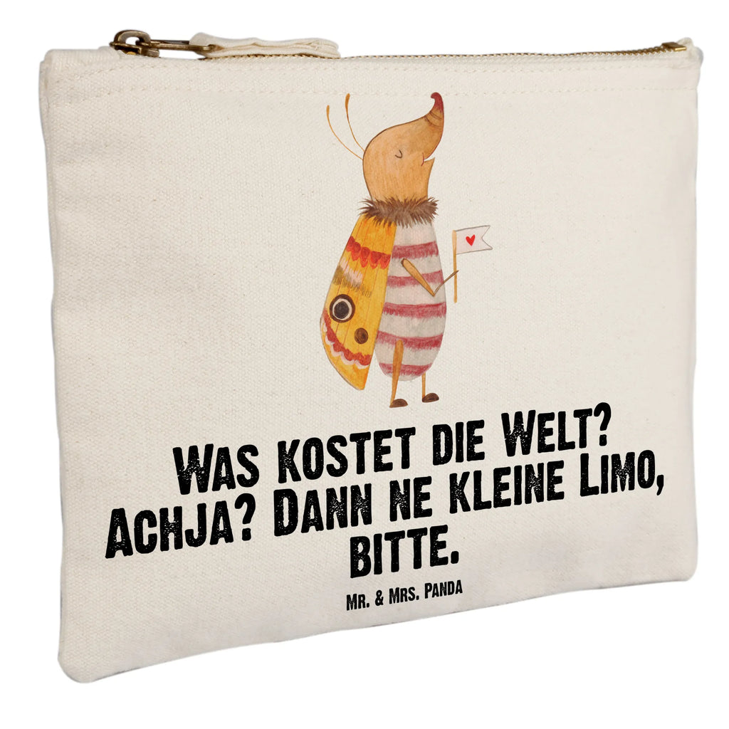 Schminktasche Nachtfalter Fähnchen Schminktasche, Kosmetiktasche, Kosmetikbeutel, Stiftemäppchen, Etui, Federmappe, Makeup, XXL, Schminketui, Kosmetiketui, Schlamperetui, Tiermotive, Gute Laune, lustige Sprüche, Tiere, Nachtfalter, Käfer, Spruch lustig, Spruch witzig, süß, niedlich, Küche Deko, Was kostet die Welt