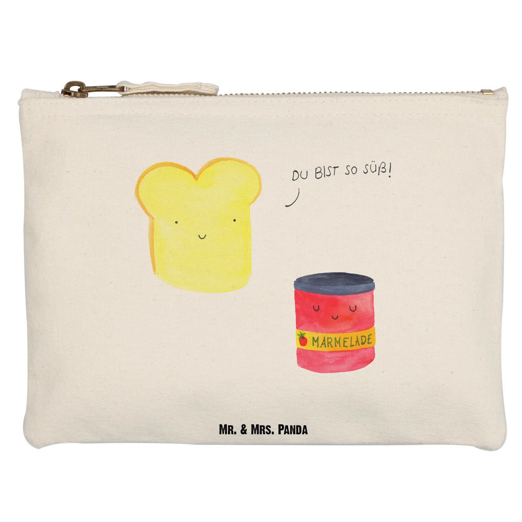 Schminktasche Toast & Marmelade Schminktasche, Kosmetiktasche, Kosmetikbeutel, Stiftemäppchen, Etui, Federmappe, Makeup, XXL, Schminketui, Kosmetiketui, Schlamperetui, Tiermotive, Gute Laune, lustige Sprüche, Tiere, Toast, Marmelade, Dreamteam, süße Postkarte, süß, Küche Deko, Küche Spruch, Frühstück Einladung, Brot, Toastbrot