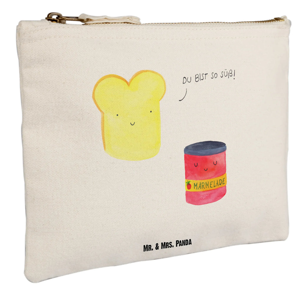 Schminktasche Toast & Marmelade Schminktasche, Kosmetiktasche, Kosmetikbeutel, Stiftemäppchen, Etui, Federmappe, Makeup, XXL, Schminketui, Kosmetiketui, Schlamperetui, Tiermotive, Gute Laune, lustige Sprüche, Tiere, Toast, Marmelade, Dreamteam, süße Postkarte, süß, Küche Deko, Küche Spruch, Frühstück Einladung, Brot, Toastbrot