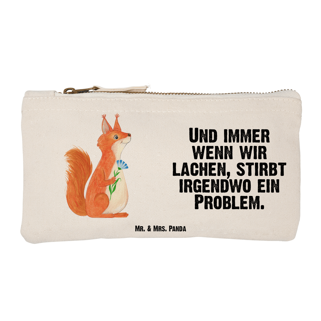 Schminktasche Eichhörnchen Blume Schminktasche, Kosmetiktasche, Kosmetikbeutel, Stiftemäppchen, Etui, Federmappe, Makeup, XXL, Schminketui, Kosmetiketui, Schlamperetui, Tiermotive, Gute Laune, lustige Sprüche, Tiere, Eichhörnchen, Eichhorn, Spruch positiv, Lachen, Spaß, Motivation Sprüche, Motivation Bilder, glücklich Spruch, Spruch Deko