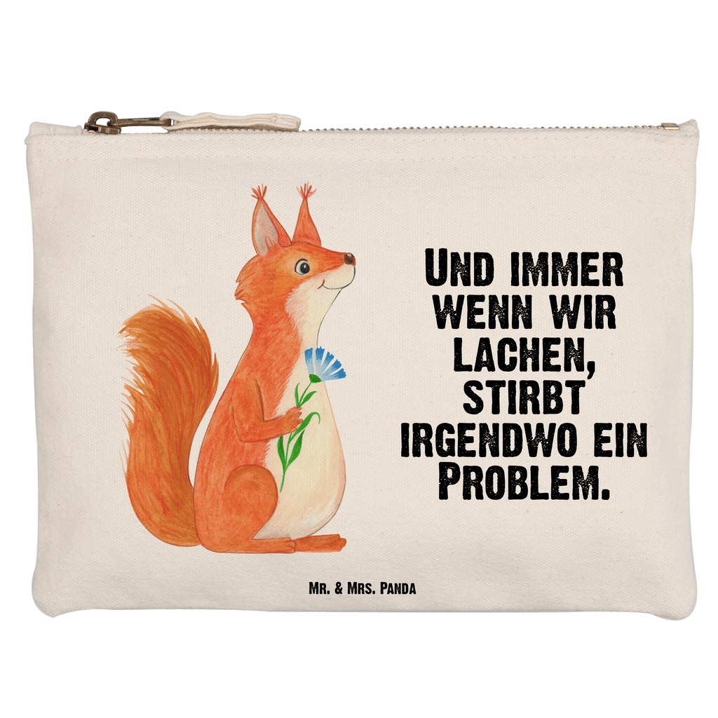 Schminktasche Eichhörnchen Blume Schminktasche, Kosmetiktasche, Kosmetikbeutel, Stiftemäppchen, Etui, Federmappe, Makeup, XXL, Schminketui, Kosmetiketui, Schlamperetui, Tiermotive, Gute Laune, lustige Sprüche, Tiere, Eichhörnchen, Eichhorn, Spruch positiv, Lachen, Spaß, Motivation Sprüche, Motivation Bilder, glücklich Spruch, Spruch Deko