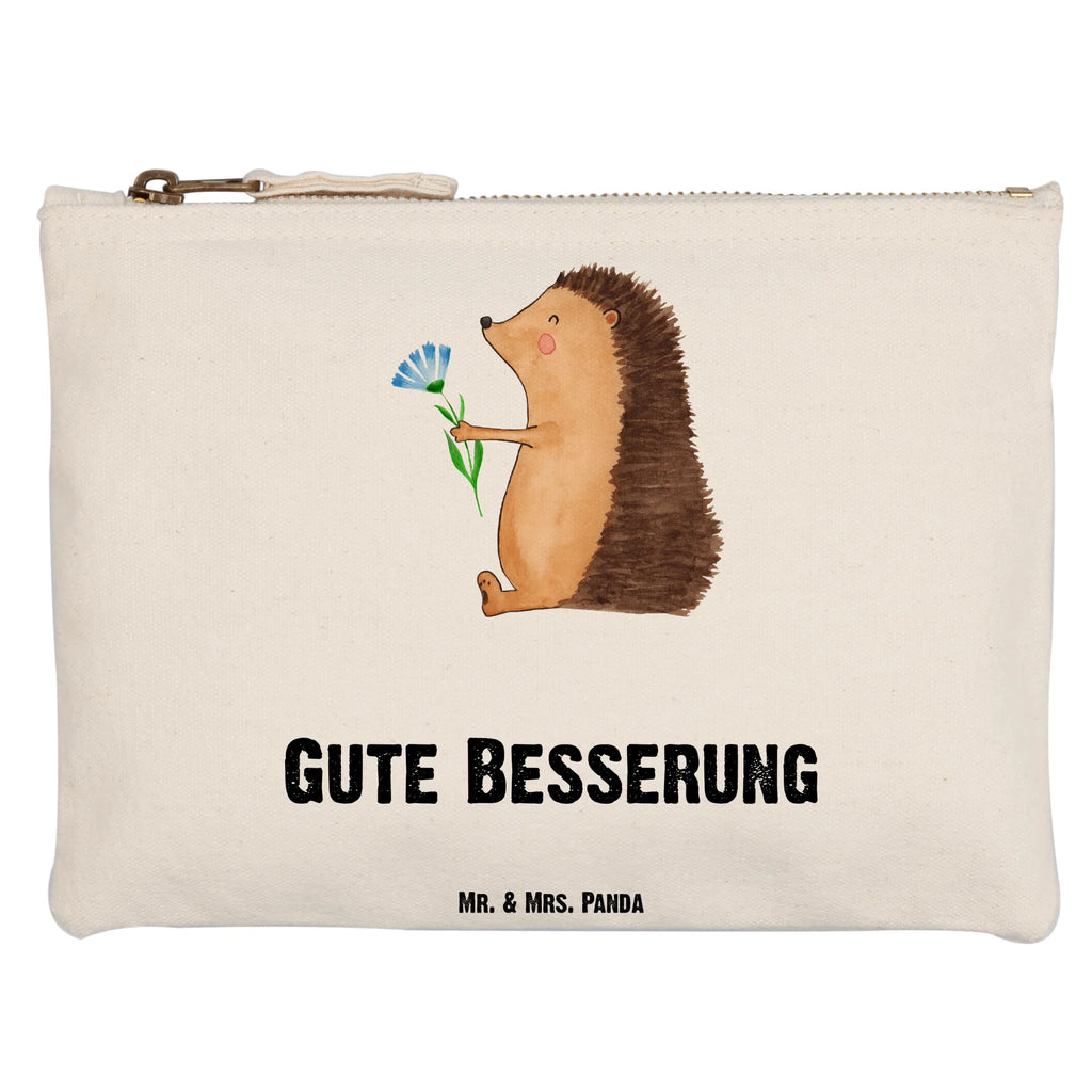 Schminktasche Igel Blumen Schminktasche, Kosmetiktasche, Kosmetikbeutel, Stiftemäppchen, Etui, Federmappe, Makeup, XXL, Schminketui, Kosmetiketui, Schlamperetui, Tiermotive, Gute Laune, lustige Sprüche, Tiere, Igel, Gute Besserung, Genesungswünsche, Krankheit, Krankenhaus, krank, Besuch