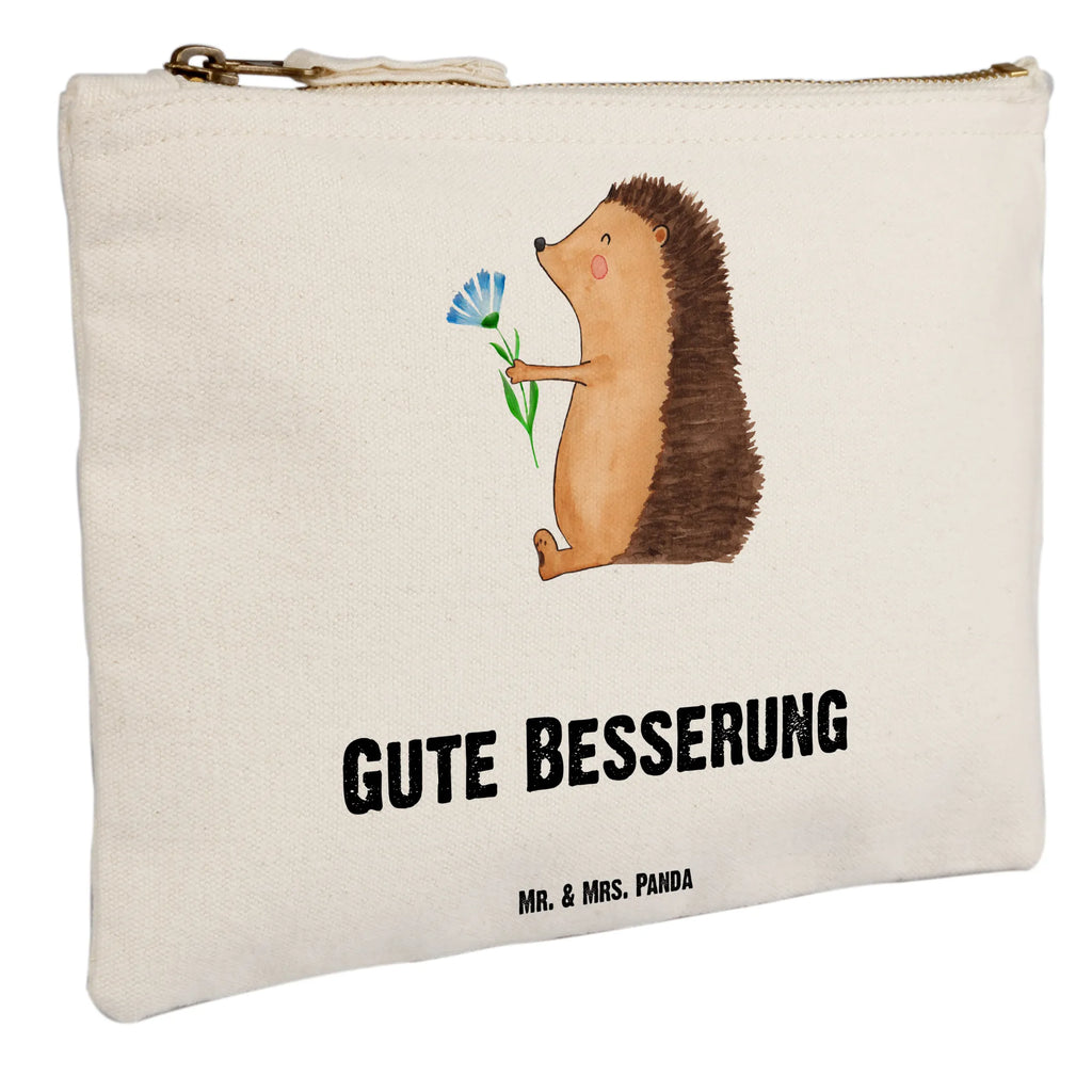 Schminktasche Igel Blumen Schminktasche, Kosmetiktasche, Kosmetikbeutel, Stiftemäppchen, Etui, Federmappe, Makeup, XXL, Schminketui, Kosmetiketui, Schlamperetui, Tiermotive, Gute Laune, lustige Sprüche, Tiere, Igel, Gute Besserung, Genesungswünsche, Krankheit, Krankenhaus, krank, Besuch