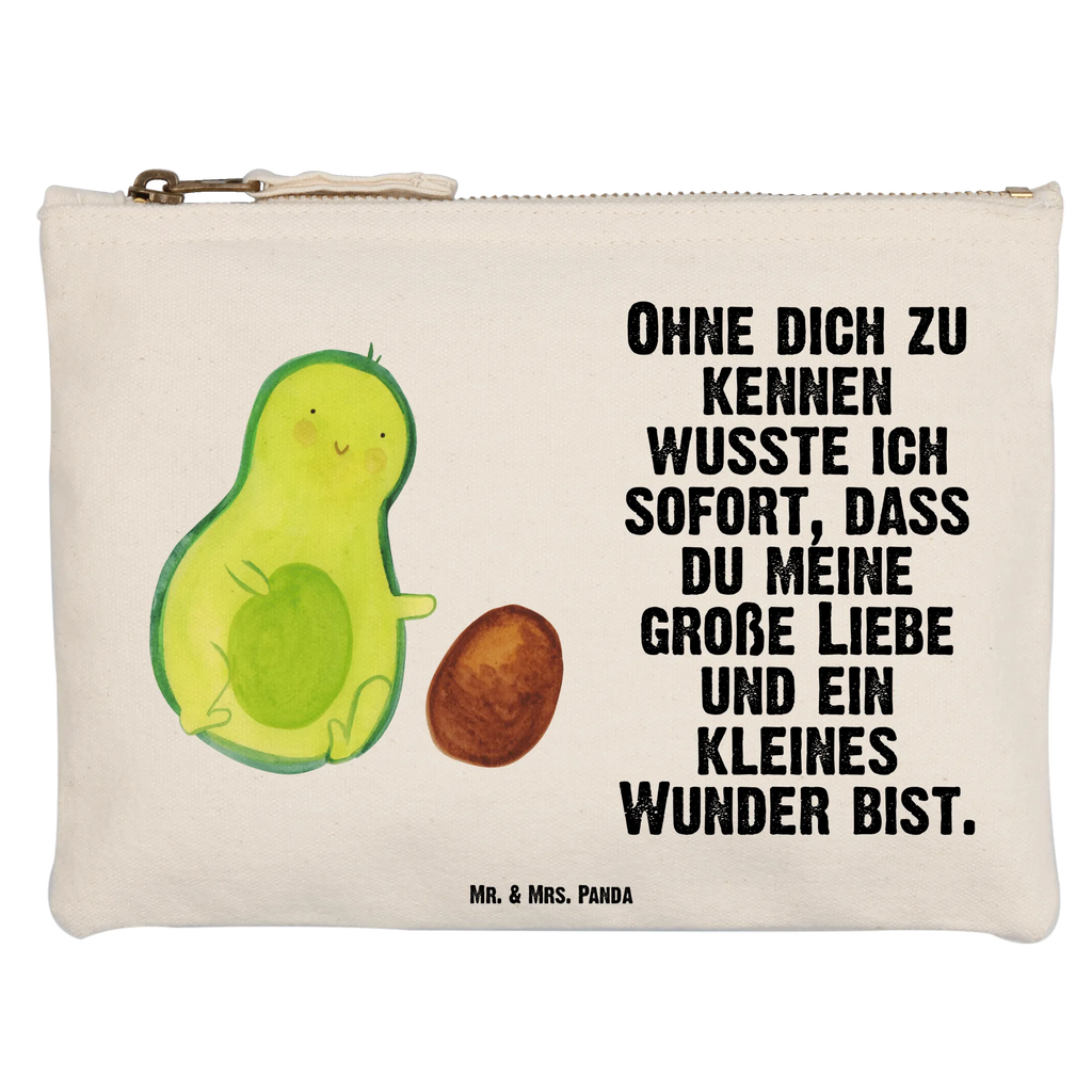 Schminktasche Avocado Kern rollt Schminktasche, Kosmetiktasche, Kosmetikbeutel, Stiftemäppchen, Etui, Federmappe, Makeup, XXL, Schminketui, Kosmetiketui, Schlamperetui, Avocado, Veggie, Vegan, Gesund, Avocados, Schwanger, Geburt, Geburtstag, Säugling, Kind, erstes Kind, zur Geburt, Schwangerschaft, Babyparty, Baby, große Liebe, Liebe, Love