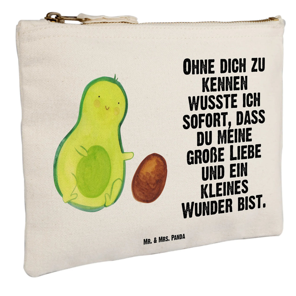 Schminktasche Avocado Kern rollt Schminktasche, Kosmetiktasche, Kosmetikbeutel, Stiftemäppchen, Etui, Federmappe, Makeup, XXL, Schminketui, Kosmetiketui, Schlamperetui, Avocado, Veggie, Vegan, Gesund, Avocados, Schwanger, Geburt, Geburtstag, Säugling, Kind, erstes Kind, zur Geburt, Schwangerschaft, Babyparty, Baby, große Liebe, Liebe, Love