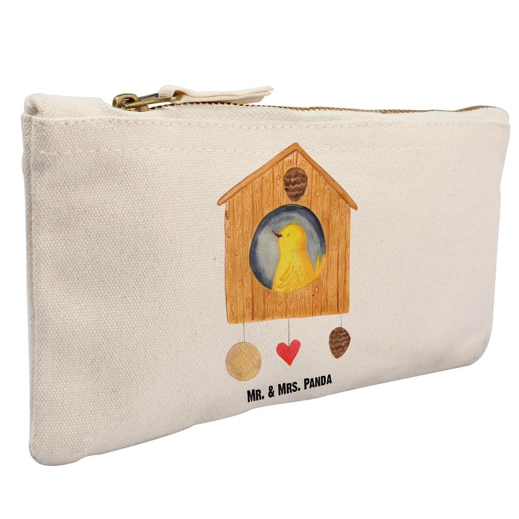 Schminktasche Vogelhaus sweet Home Schminktasche, Kosmetiktasche, Kosmetikbeutel, Stiftemäppchen, Etui, Federmappe, Makeup, XXL, Schminketui, Kosmetiketui, Schlamperetui, Tiermotive, Gute Laune, lustige Sprüche, Tiere, Vogelhaus, Vogel, Home sweet Home, Einzug, Umzug, Geschenk, Einzugsgeschenk, Hausbau, Haus