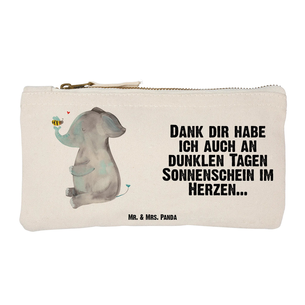 Schminktasche Elefant Biene Schminktasche, Kosmetiktasche, Kosmetikbeutel, Stiftemäppchen, Etui, Federmappe, Makeup, XXL, Schminketui, Kosmetiketui, Schlamperetui, Tiermotive, Gute Laune, lustige Sprüche, Tiere, Elefant, Biene, Liebe, Liebesbeweis, Jahrestag, Liebesgeschenk, Heiratsantrag, Hochzeitsgeschenk, Liebesspruch